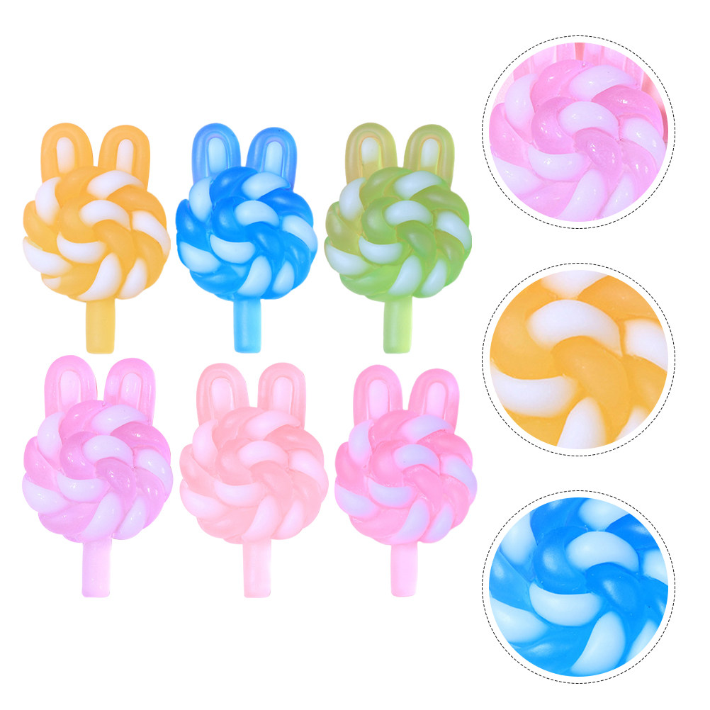 Resin Art Store - 24 Breloques Sucettes Mignonnes en Forme