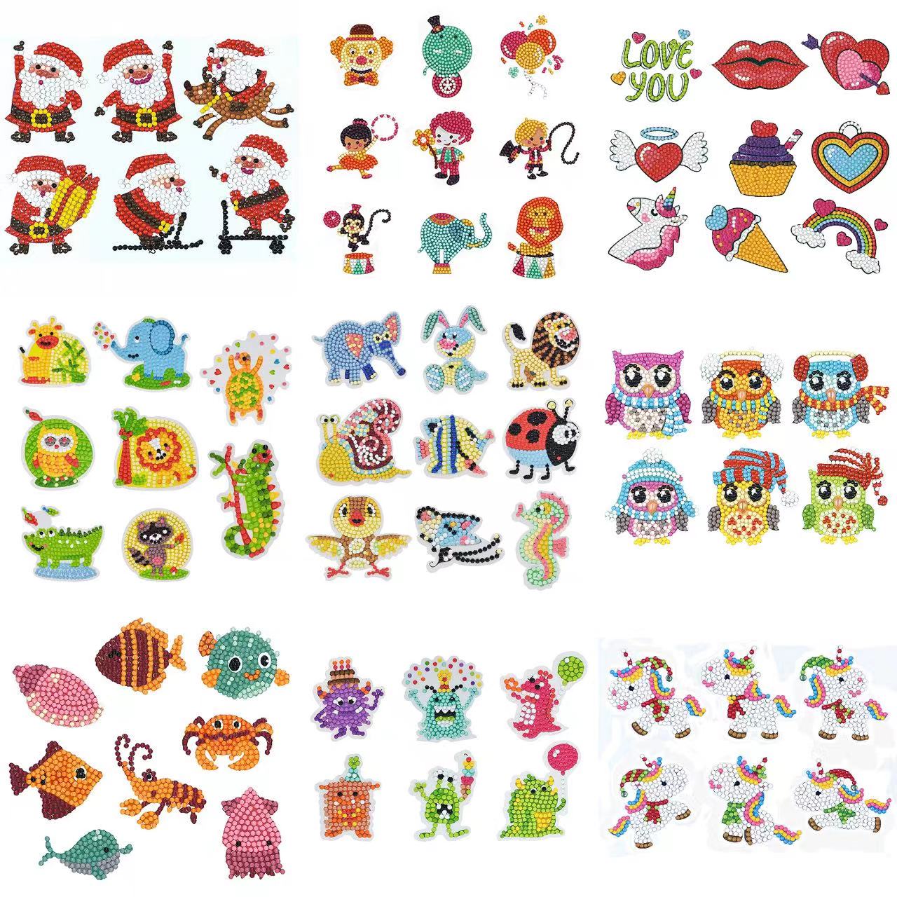 Resin Art Sticker - Autocollants de peinture au diamant pour