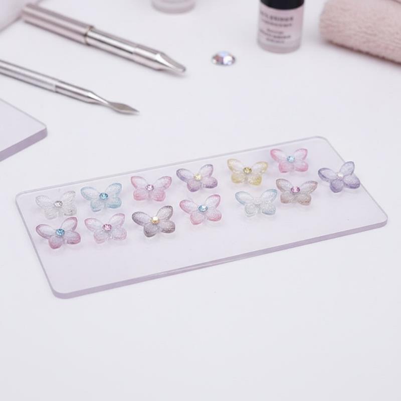 Resin Art Using Flowers - Breloques brillantes 3D pour nail art,