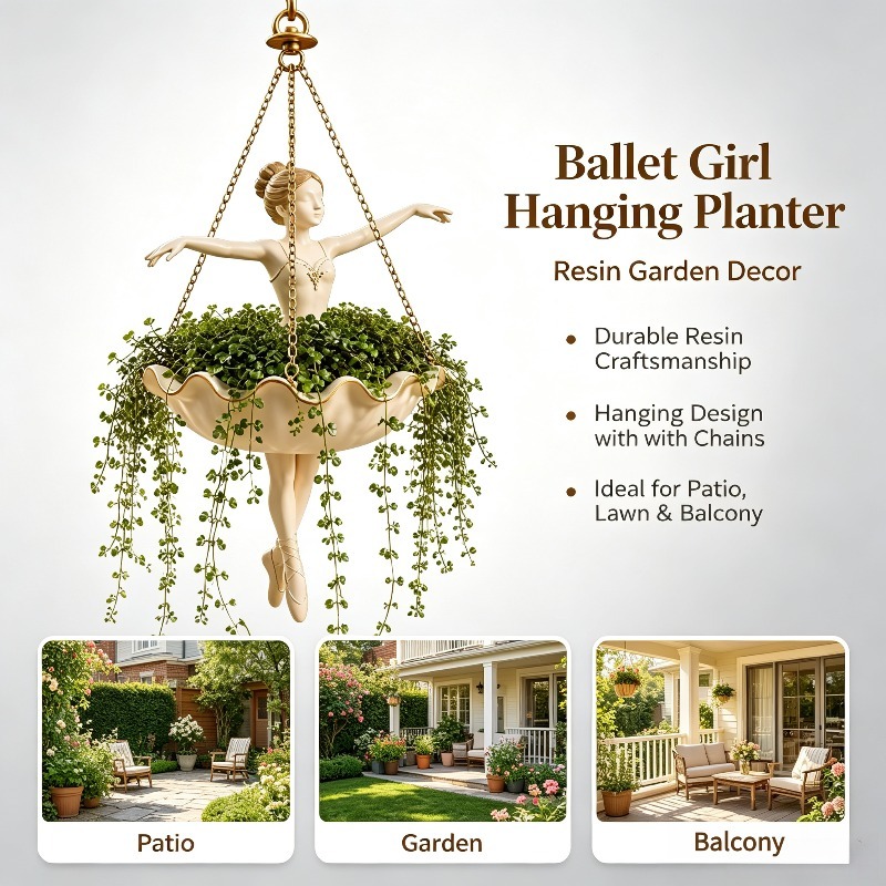 Resin Art Using Flowers - Jardinière suspendue décorative en forme de