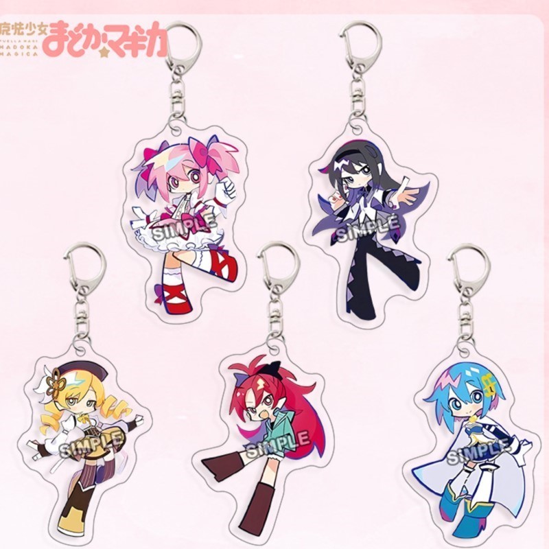 Resin Art Store - Porte-clés en acrylique Puella Magi Madoka
