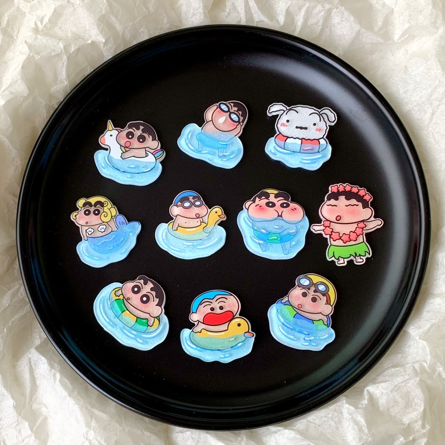 Resin Art Sticker - Accessoires en résine Crayon Shin-chan :