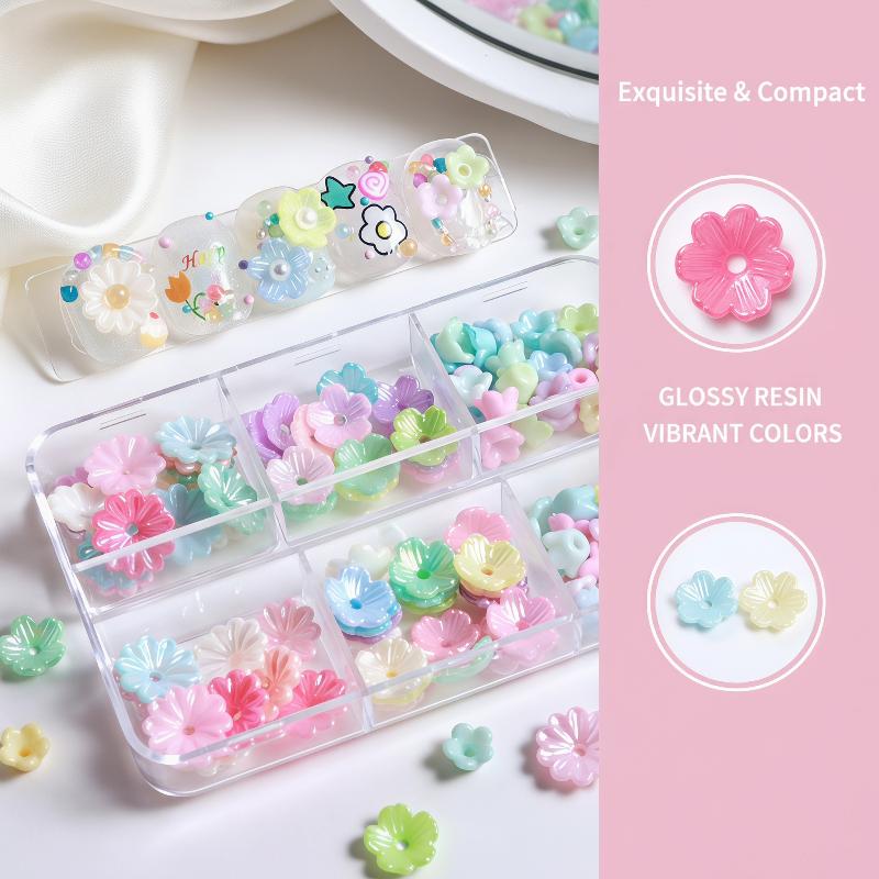 Resin Art Using Flowers - 6 Grilles de Mini Décorations en