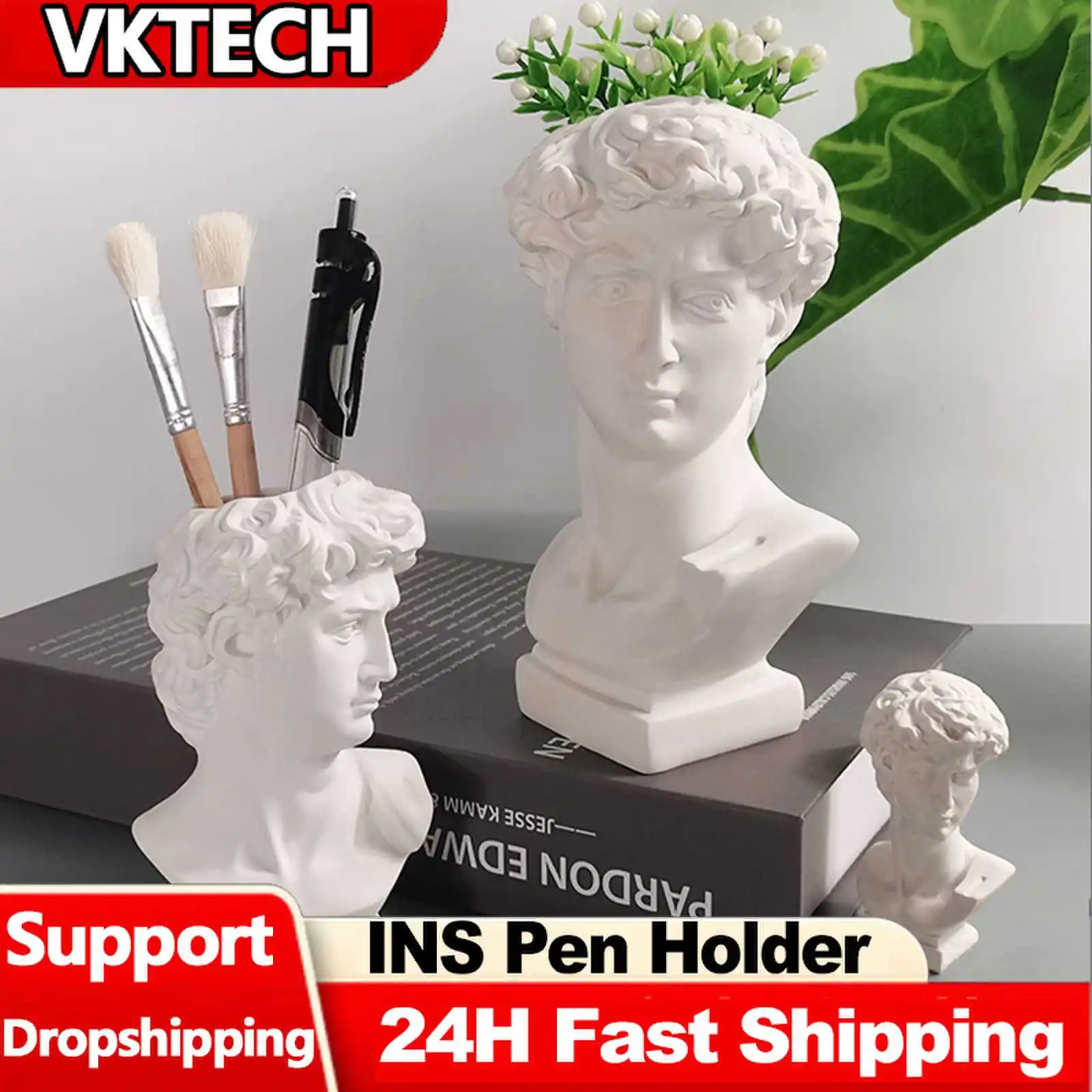 Resin Art Pen - Porte-stylo de statue créative, sculpture FC,