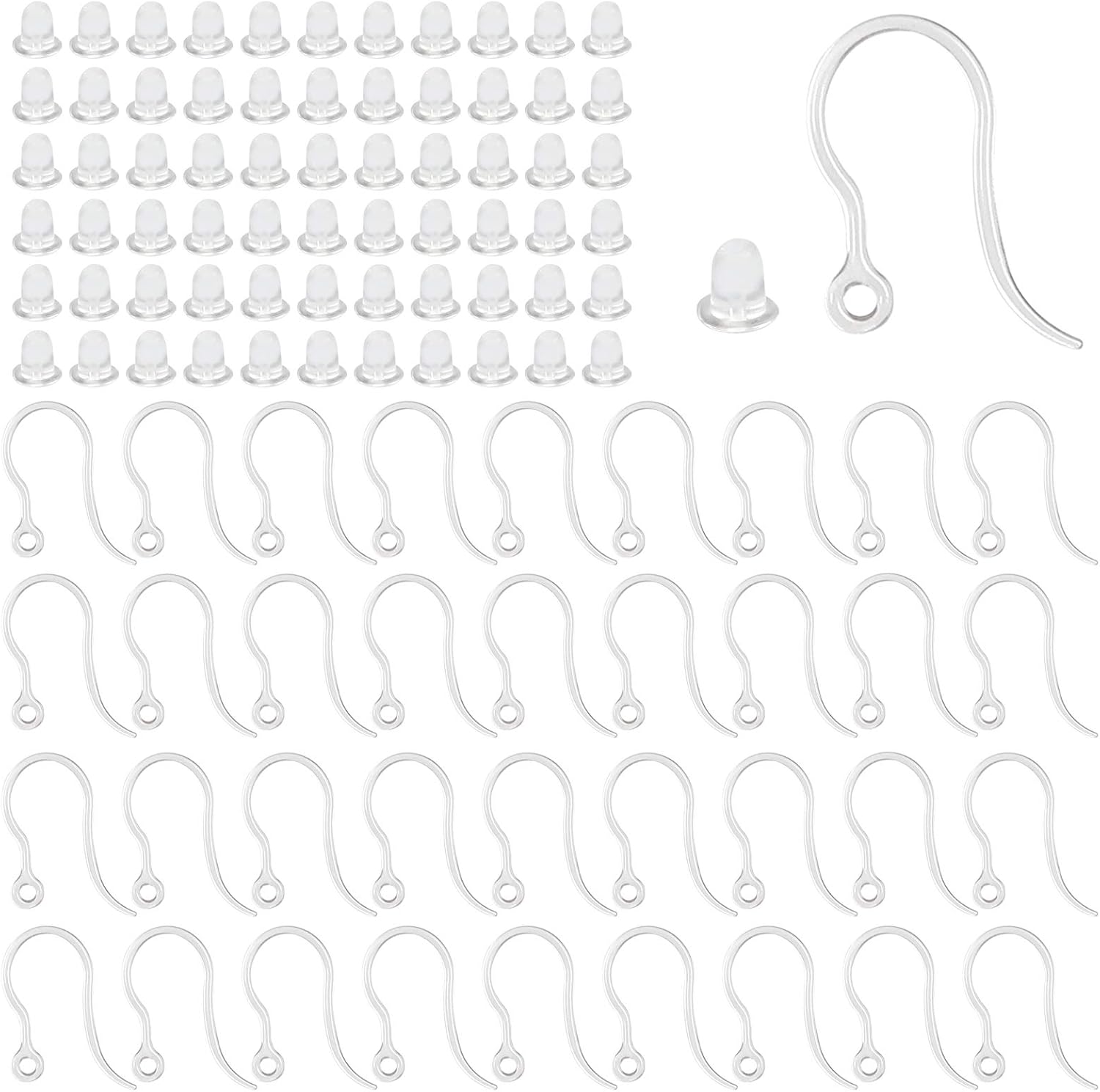 Resin Art Jewellery Kit - Crochets de boucles d'oreilles en plastique