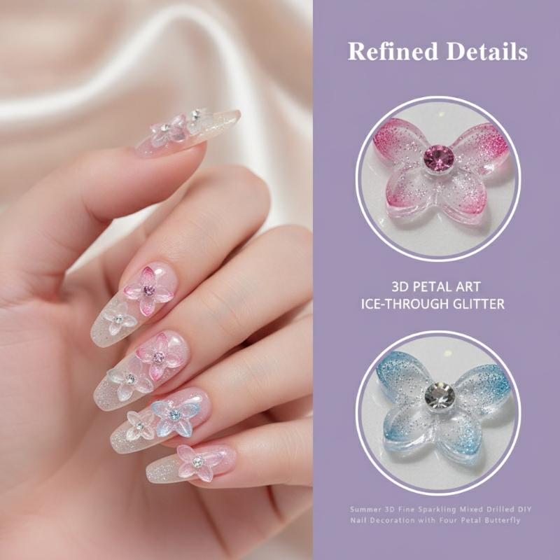 Resin Art Using Flowers - 30 pièces de décorations pour ongles