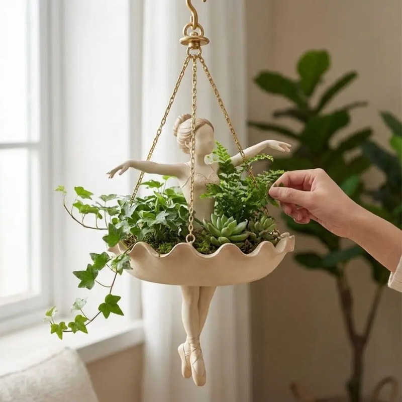 Jardinière suspendue décorativ - Resin Art Using Flowers avis et prix