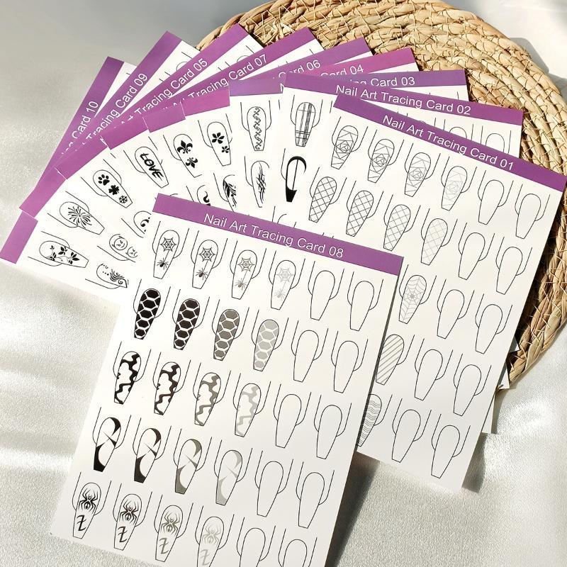 Lot de 10 pochoirs de pratique - Resin Art Guide Book avis et prix