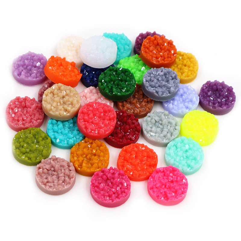 40 pièces résine Druzy Cabocho - Resin Art Jewellery Kit avis et prix