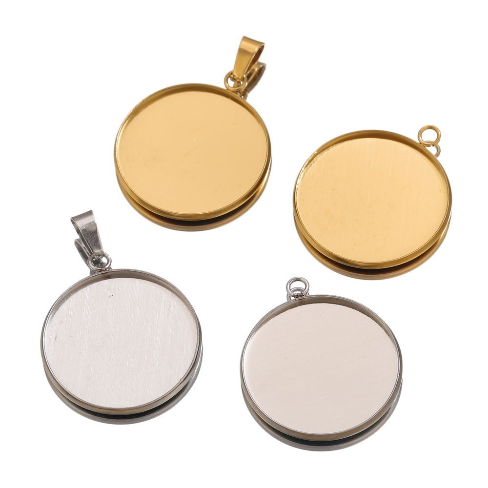 Pendentifs dorés en acier inox - Resin Art Jewellery Kit avis et prix