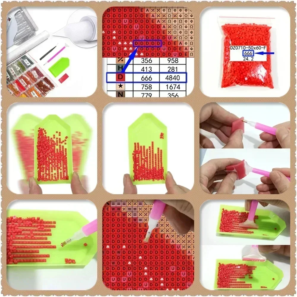 1 pièce Peinture diamant 5D sa - Resin Art Sticker avis et prix