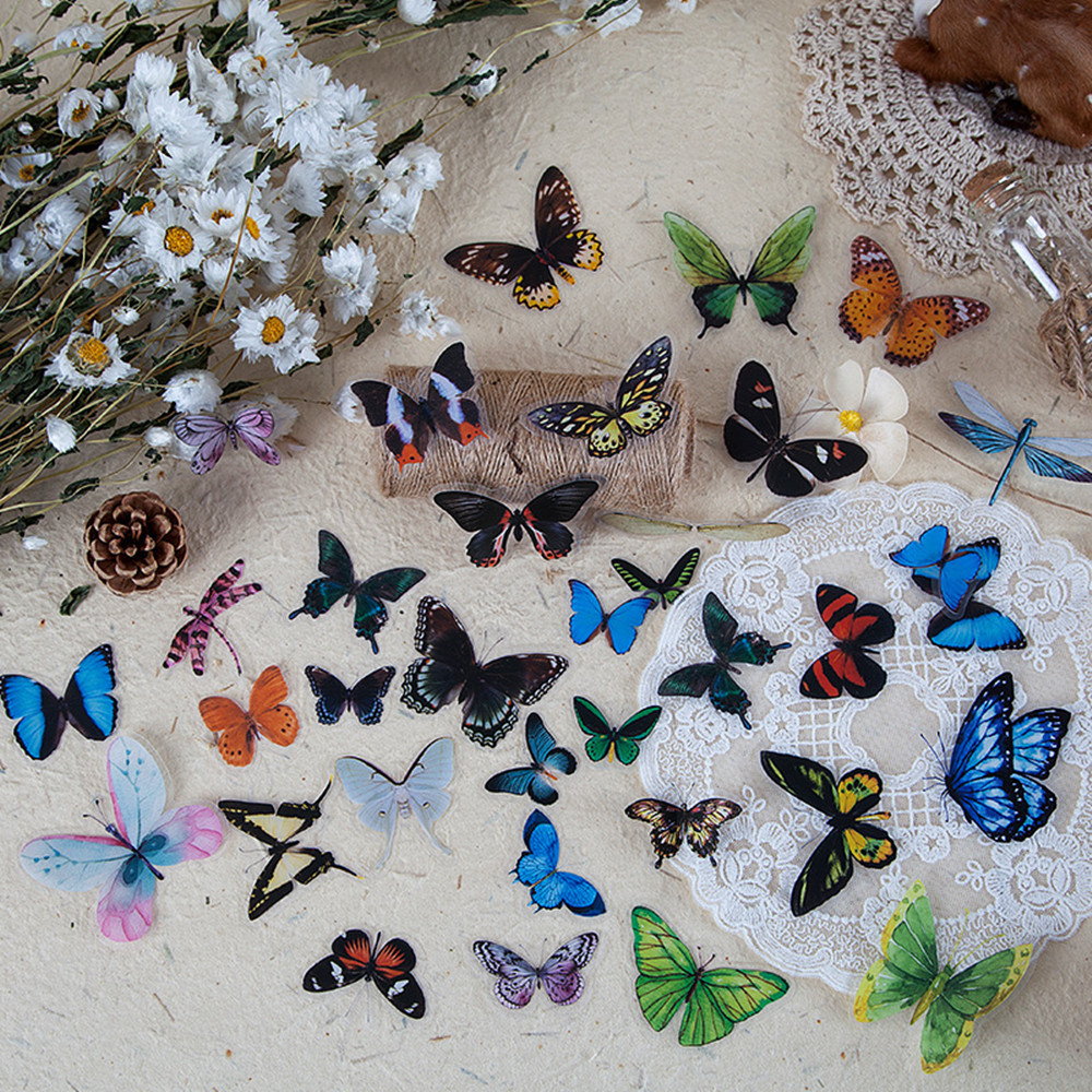 Autocollants papillon en PET,  - Resin Art Sticker avis et prix